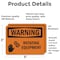 Signmission Rotating Equipment OSHA Warning Sign, Vinyl Decal, 5in W x 3.5in L, 2PK OS-2PACK-WS-D-35-L-12828 - alternate 6